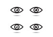 © Designerx - Eye icons vector illustration on background