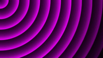Wall Mural - 3d pink circles line animation pattern background