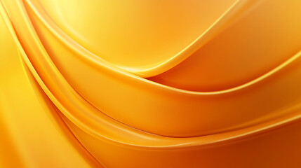 Poster - Orange abstract background presentation template Yellow wave gradient background
