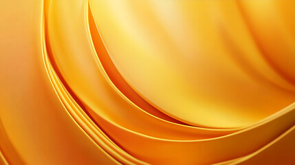 Poster - Orange abstract background presentation template Yellow wave gradient background
