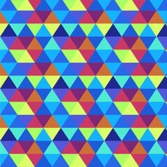 Wall Mural - a geometric background with colorful triangles