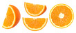 © natthapol - slice orange fruit isolated, Orange fruit macro studio photo, transparent PNG, PNG format, cut out, Collection, set