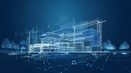 Poster - Futuristic neon cityscape for dynamic and tech-themed posts Futuristic Fintech Innovations Sleek Digital Interfaces Holographic Currency Transactions Blockchain
 