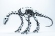 © Herlita - A Mechanical Dinosaur Robot Stands on a White Background