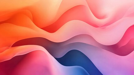 Wall Mural - Colorful Flowing Waves Summer Gradient Energy