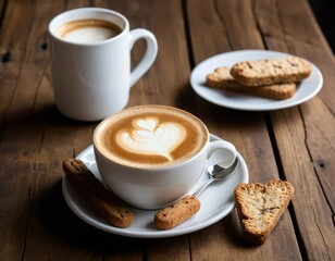 Wall Mural - coffee and bread