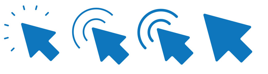 Leinwandbilder - Cursor Click icon vector, pointer arrow icon.