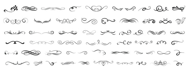 vector graphic elements for design vector elements. swirl elements decorative illustration. classic 