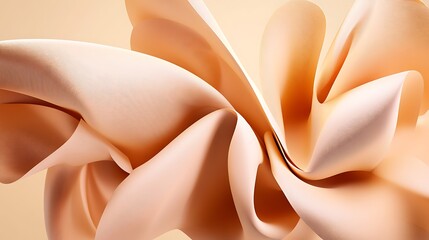 Aufkleber - Abstract Peach Colored Fabric Swirling Design