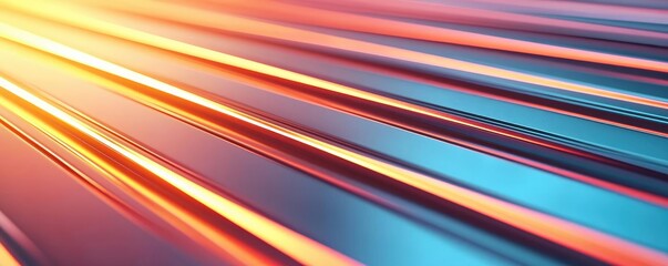 Poster - Brushed abstract background concept. Vibrant, colorful lines create an abstract image showcasing modern design elements.