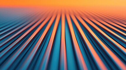 Poster - Brushed abstract background concept. Abstract lines create a mesmerizing pattern in vibrant colors at sunset.