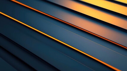 Poster - Brushed abstract background concept. Abstract lines create a modern, sleek visual with orange and blue tones.