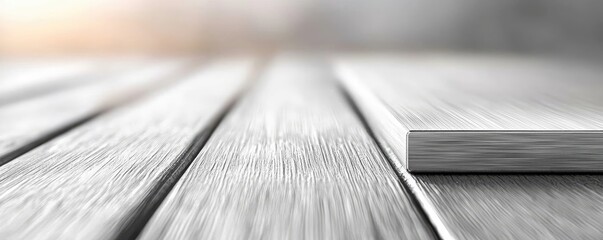 Aufkleber - Brushed abstract background concept. Close-up of wooden surfaces with a serene bokeh background, showcasing natural textures.