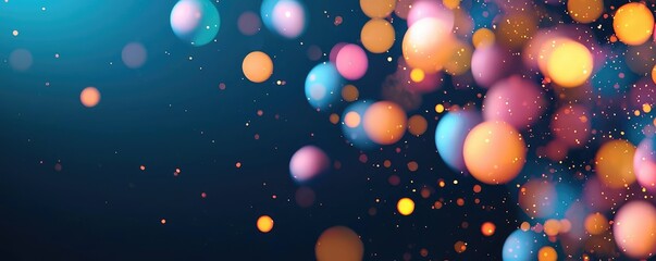 Poster - Splatter abstract background concept. Colorful bokeh lights create a dreamy atmosphere, perfect for various design projects.