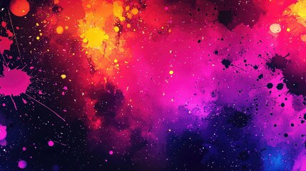 Poster - Splatter abstract background concept. A vibrant splash of colors creating an abstract artistic background.