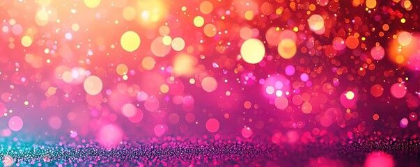 Poster - Splatter abstract background concept. Vibrant bokeh lights creating a stunning background for various creative projects.