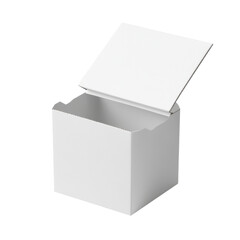 Poster - Blank packaging box mock-up with transparent background, ideal for branding presentations, product design showcases, marketing visuals.