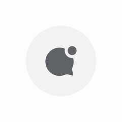 Poster - unread message new message bubble speech icon vector sign