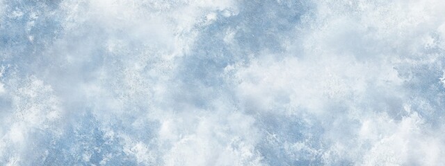 Poster - Seamless light blue and white cloudy sky texture.