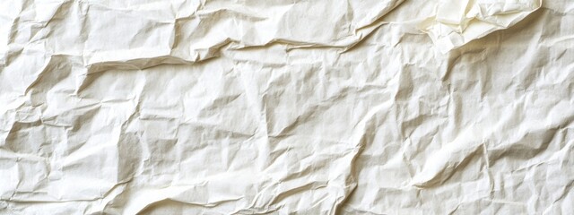 Aufkleber - Crumpled white paper texture background.