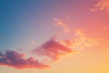 Wall Mural - Beautiful hues of the sky at dusk with vibrant colors