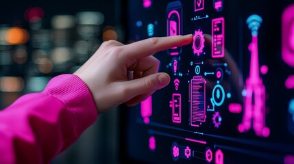 Poster - the definition of a chatbot, an online chatbot, a digital chatbot with stock available on a virtual 