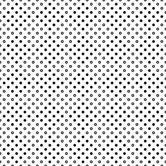 Poster - black and white seamless circle pattern background - monochrome abstract vector graphic design