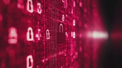 Poster - Cyber Data Protection in Animated Backdrop