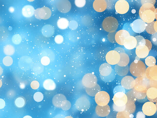 Poster - Digital blue dots background