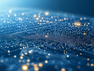 Poster - futuristic technology background