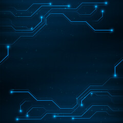 Poster - Abstract background structural diagram computer technology.