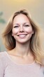© Ilja - Portrait of a Smiling Caucasian Female, Concept of Wellness, Haircare, and Natural Beauty