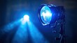 © marco - Blue Spotlight Illumination: Cinematic Lighting Equipment