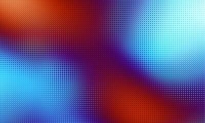 Poster - Pixilated abstract Energy background. Halftone effect. Vector image. Small particles with overlay moire effect