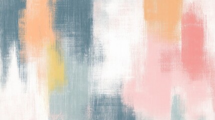 Wall Mural - Abstract pastel brush strokes painting background.