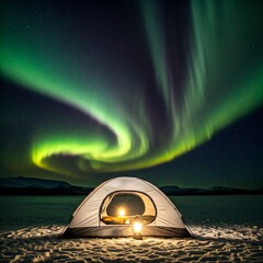 tent on the beach