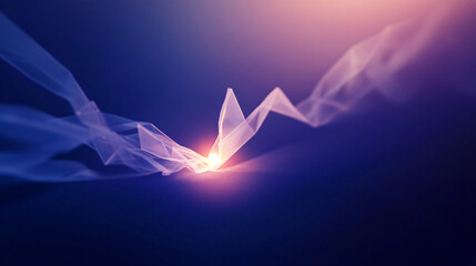 Aufkleber - Minimalist background featuring dark blue and purple tones, creating a modern and calming aesthetic.