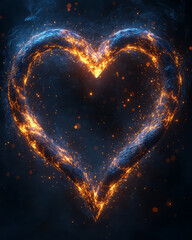 Poster - A glowing infinity symbol with a subtle heart embedded in the loop,