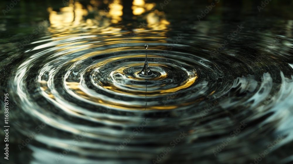 Water Rings Ripples Water ripple with circle waves isolated on transparent background ...