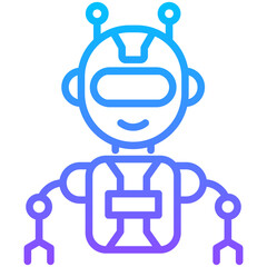 Canvas Print - Bot Icon