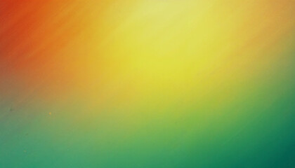 Poster - Vibrant gradient grainy background transitioning from orange to yellow to green
