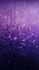Poster - A dreamy purple gradient background with sparkling droplets, creating a mystical atmosphere.