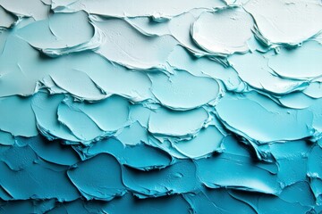 Poster - Abstract texture of layered blue paint, creating a soothing gradient effect.