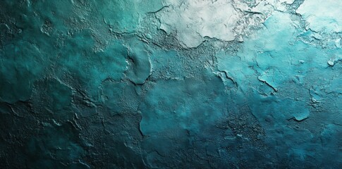 Aufkleber - Abstract textured surface with shades of teal and blue, resembling water or a natural element.