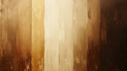 Poster - Abstract artwork featuring vertical stripes in warm brown and cream tones.