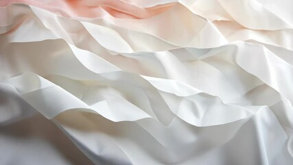 Aufkleber - Geometric paper shapes create an abstract, textured white background with highlights and shadows geometric shapes