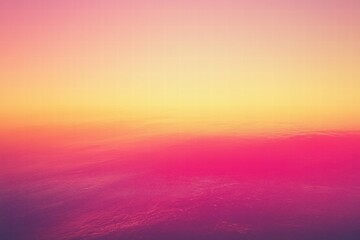 Aufkleber - A serene gradient of pink and orange hues reflecting a tranquil horizon at sunset.