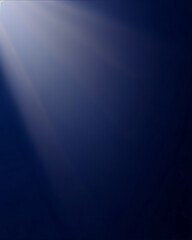 soft beams of light on dark blue background