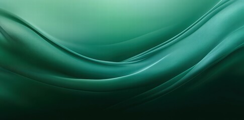 Aufkleber - A smooth, flowing abstract design in shades of green, evoking tranquility and harmony.