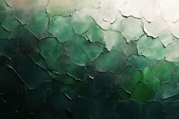 Poster - Abstract textured artwork featuring varying shades of green and subtle highlights.